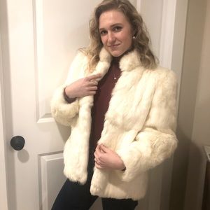 Vintage Fur Coat | Rabbit | Bomber